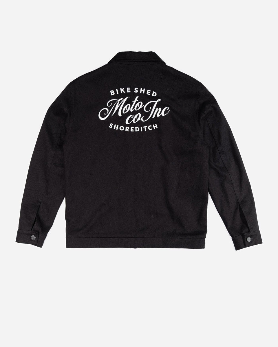  BSMC Shoreditch Logo Motorcycle Twill Jacket - Black