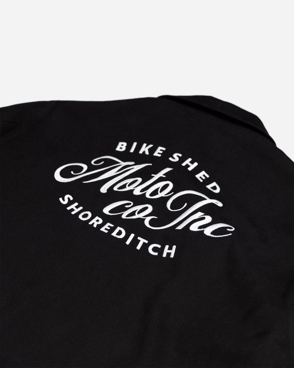  BSMC Shoreditch Logo Motorcycle Twill Jacket - Black