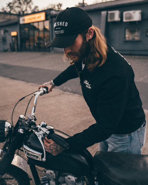  BSMC Shoreditch Logo Motorcycle Twill Jacket - Black