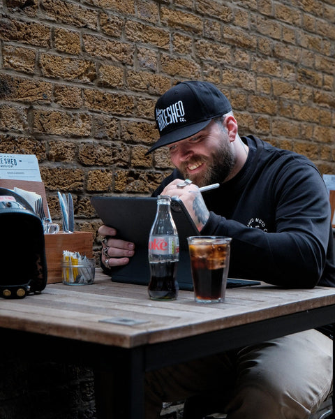 BSMC Throwback Logo Embroidered Snapback Cap - Black