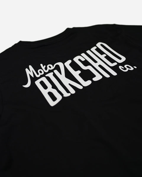 BSMC Throwback Logo Motorcycle Graphic T-Shirt - Black