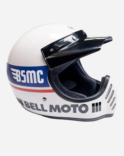 BSMC x Bell Moto 3 Helmet White