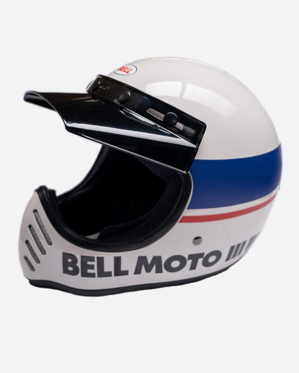 BSMC Retail Helmets BSMC x Bell Moto-3 Motorcycle Helmet White