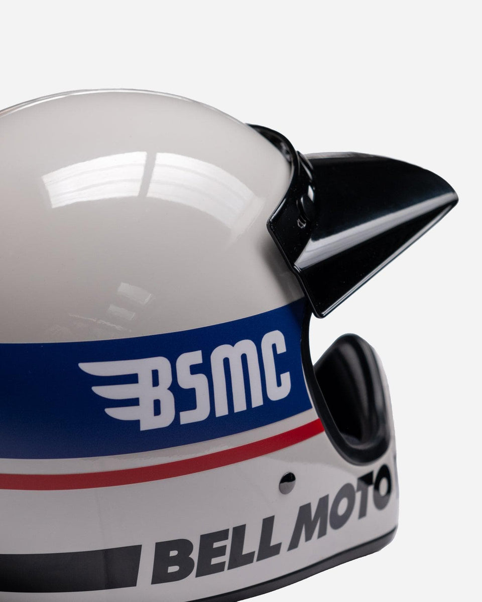 BSMC Retail Helmets BSMC x Bell Moto-3 Motorcycle Helmet White
