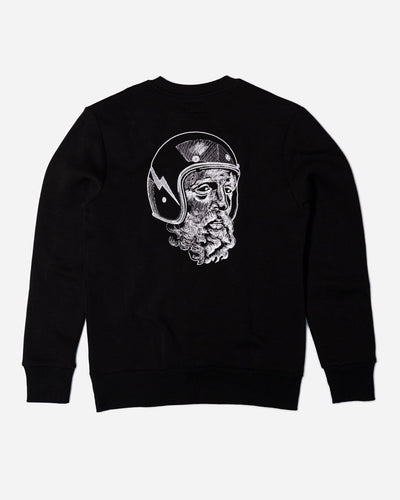 BSMC Zeus Embroidered Sweatshirt - Black