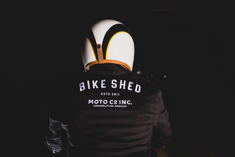 Bike Shed Motorcycle Club Jackets BSMC ESTD. Twill Jacket - Black