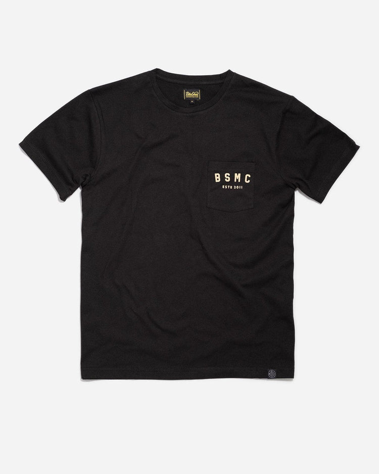BSMC Retail T-shirts BSMC ESTD. Pocket T-Shirt - Black&Gold