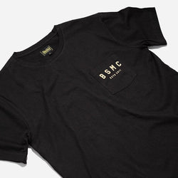 BSMC Retail T-shirts BSMC ESTD. Pocket T-Shirt - Black&Gold