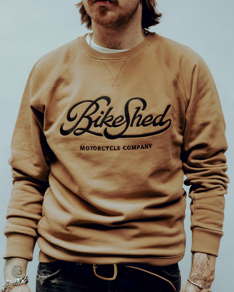 BSMC Garage Motorcycle Sweatshirt - Brown/Black