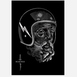 BSMC Retail Collaborations BSMC 'Gods In Helmets' Triptych Prints