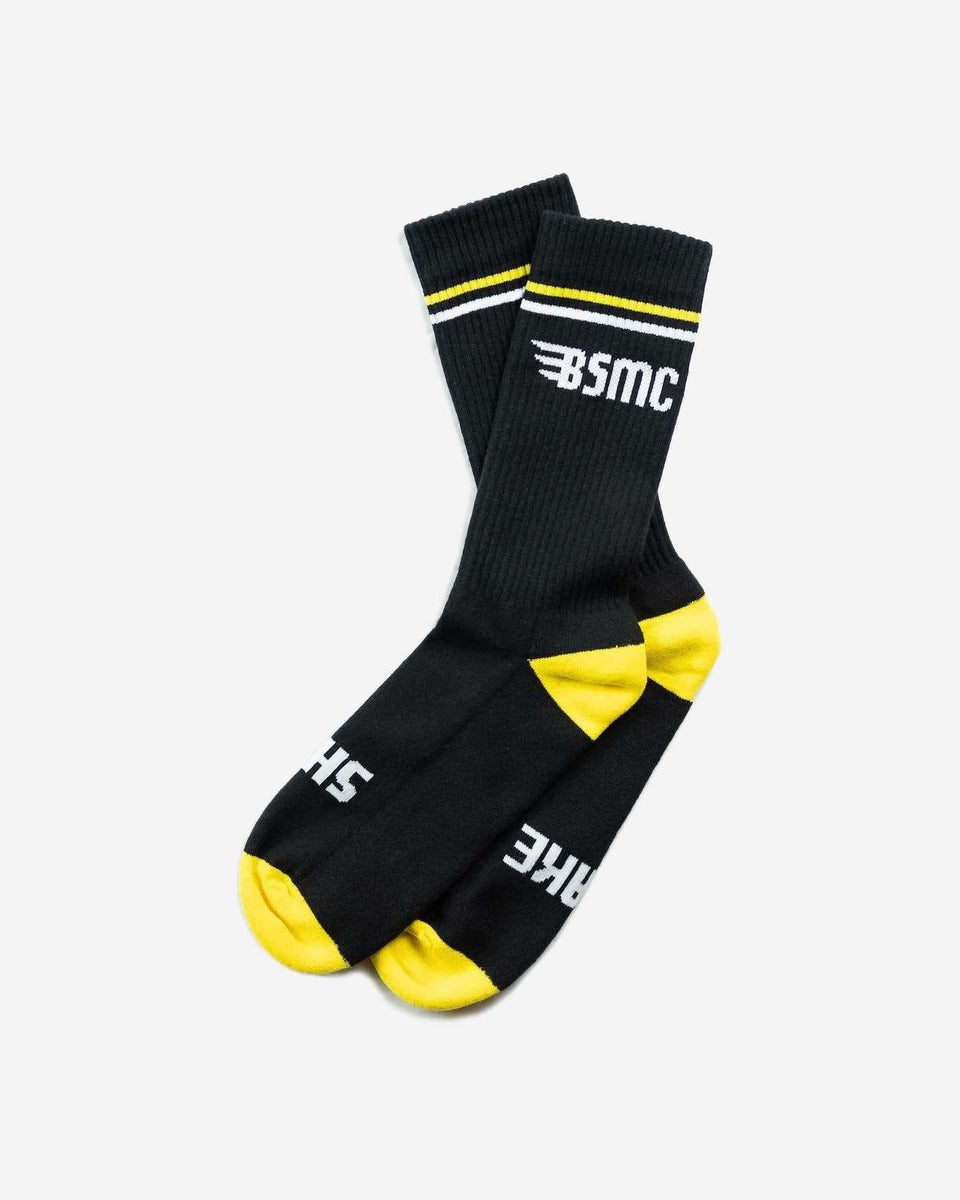 BSMC Retail Accessories BSMC MX Socks - BLACK/YELLOW