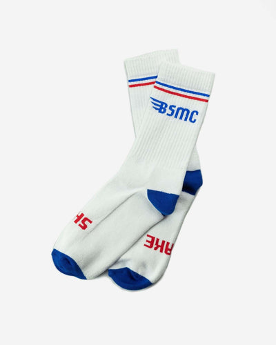 BSMC MX Socks - WHT/RED/BLUE