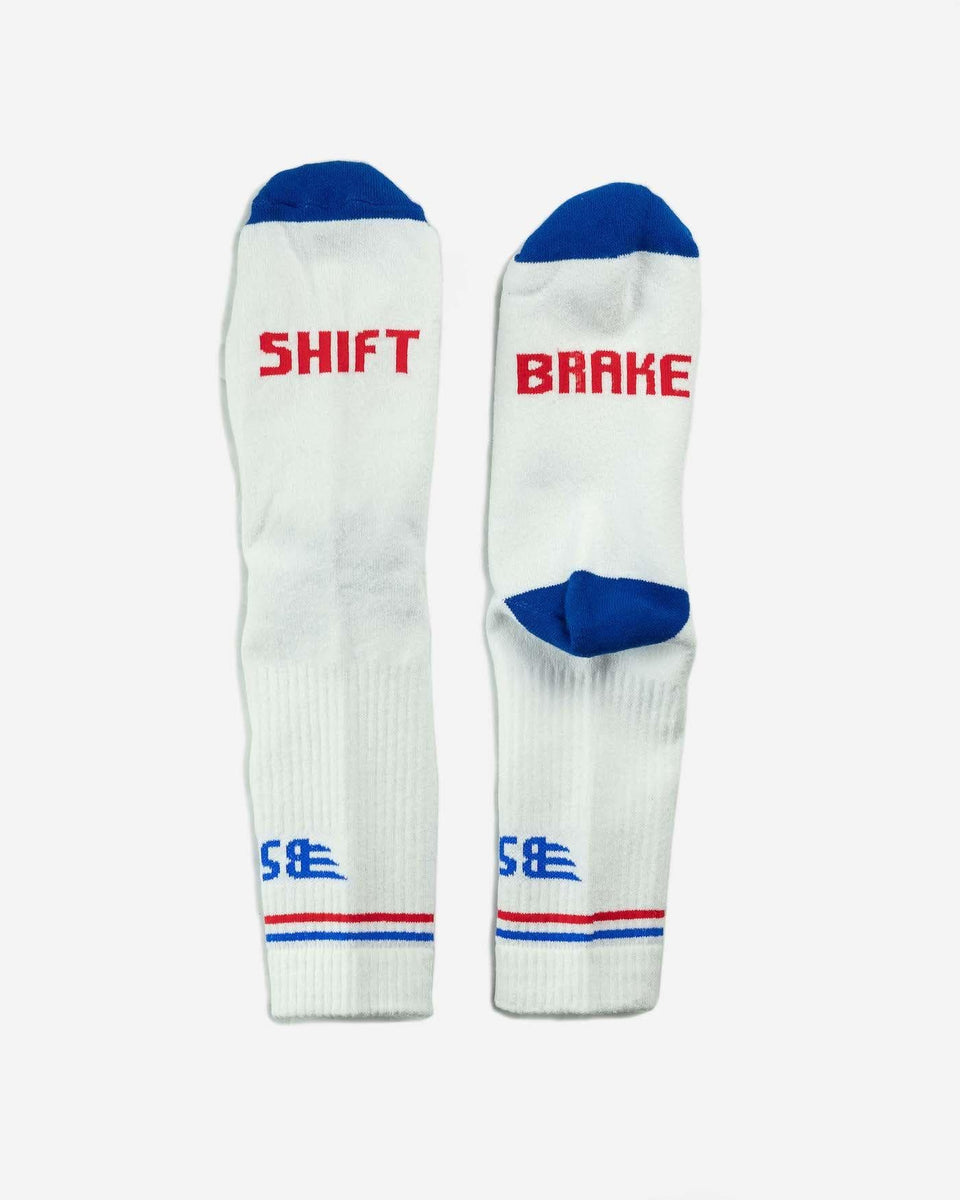 BSMC Retail Accessories BSMC MX Socks - WHT/RED/BLUE