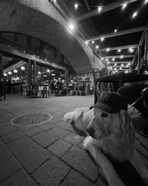 BSMC Spanners Embroidered Motorcycle Cap - Wash Black / Black