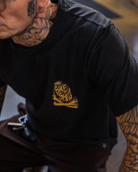 BSMC Speed Demon Graphic Motorcycle T-Shirt - Washed Black