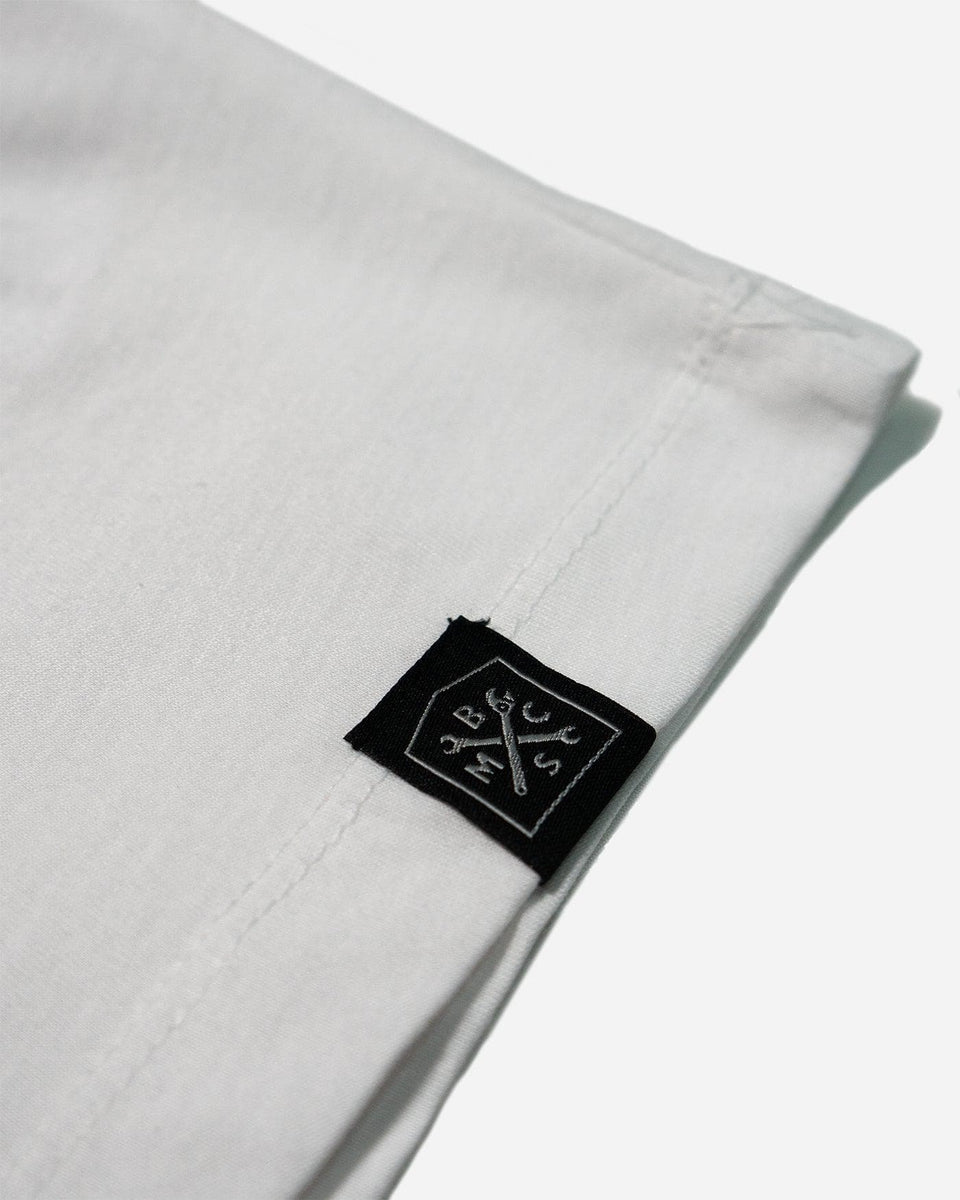 BSMC Women's '77 Motorcycle T Shirt - White/Red